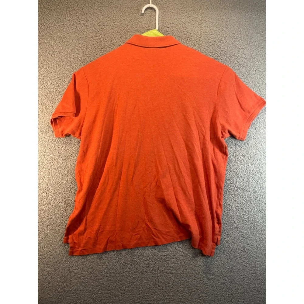 Polo Ralph Lauren Mens Shirt XL Orange Polo Pima Soft Touch Colored Pony Preppy